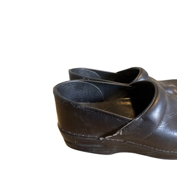 Dansko Black Leather Professional Clogs Size 39 – Comfort Work Shoes - Picture 4 of 9